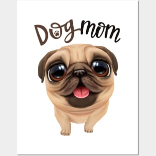 Dog mom lover Posters and Art